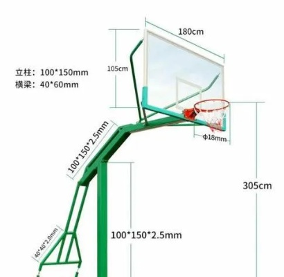 篮球架标准尺寸图安装指南（让你的篮球场地更专业）-第2张图片-www.211178.com_果博福布斯